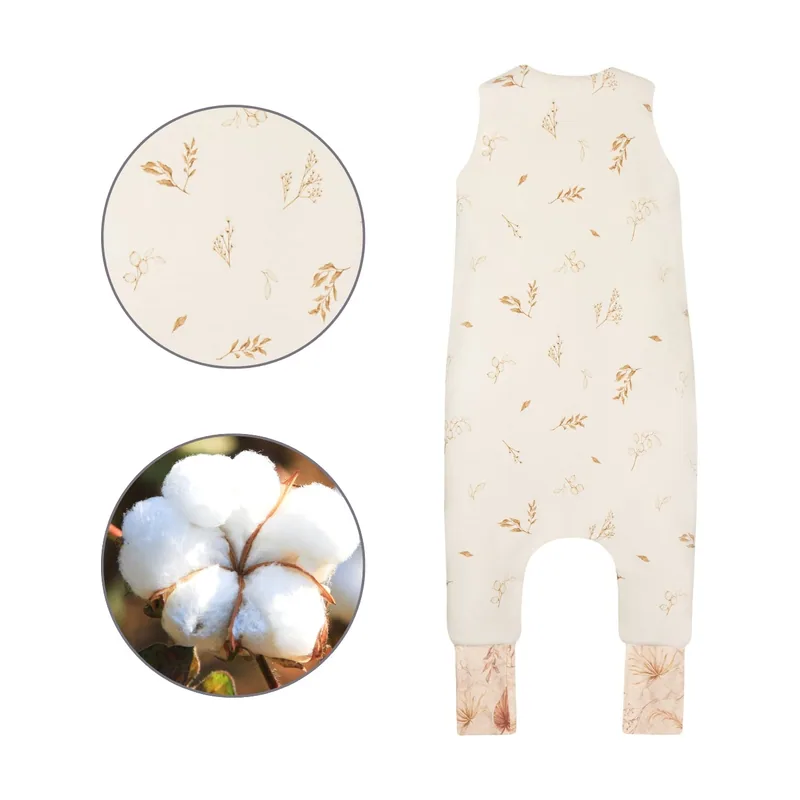 Bohemian Saco de dormir con pies Reversible T-M jersey algodón