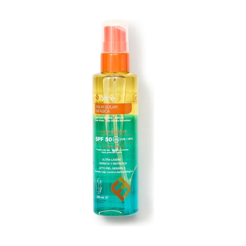 Farline Agua Solar Bifásica Corporal SPF50 200 ml