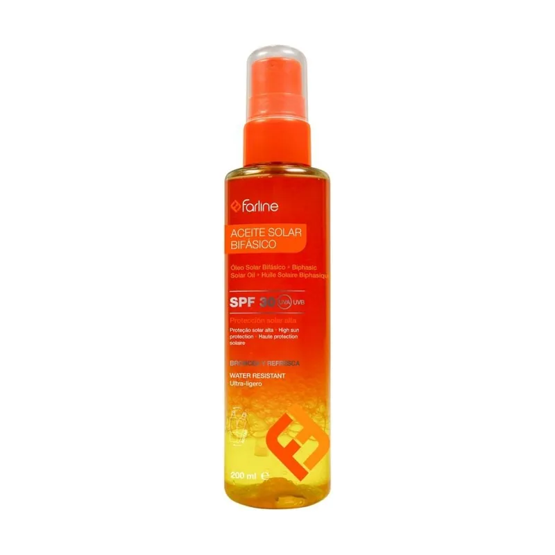 Farline Aceite Solar Bifásico Corporal SPF30 200 ml
