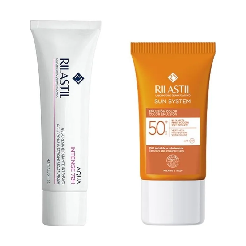 Rilastil Sun System RILASTIL Pack Aqua Intense Gel-Crema 40ml + Sun System 50+ 50ml