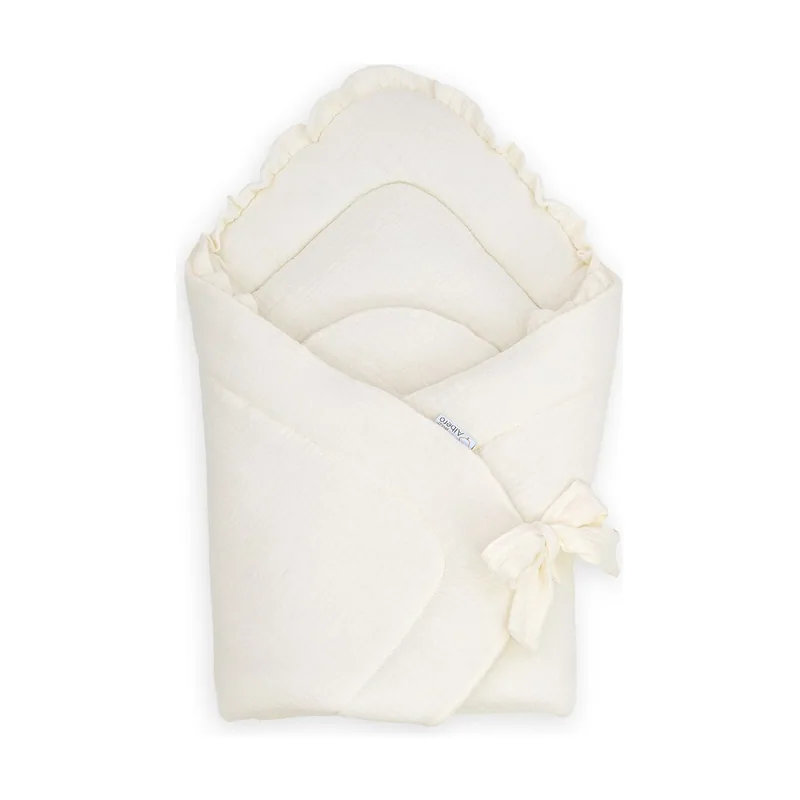 Cotton Color Saco capazo 4 en 1 muselina con volante