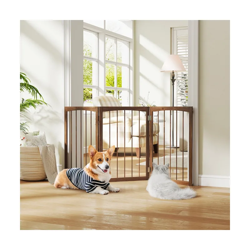 Barrera para Perros de Madera de Abeto