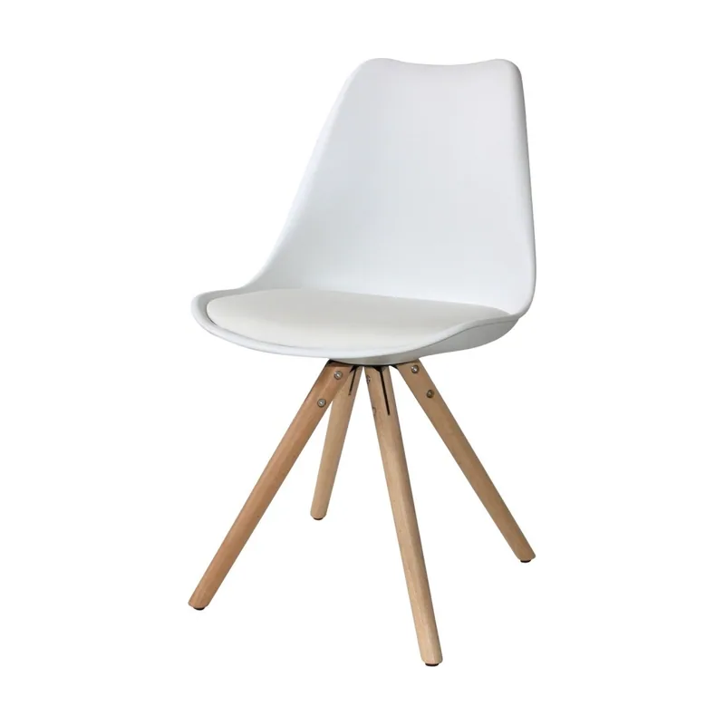 Silla con patas de madera