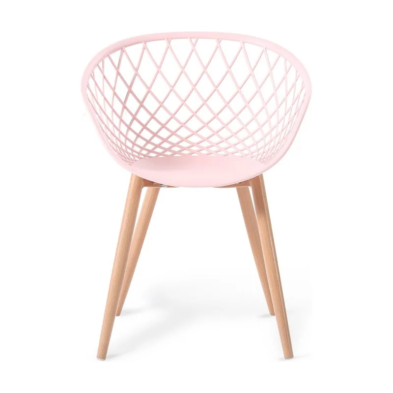 Silla rejilla con patas de metal