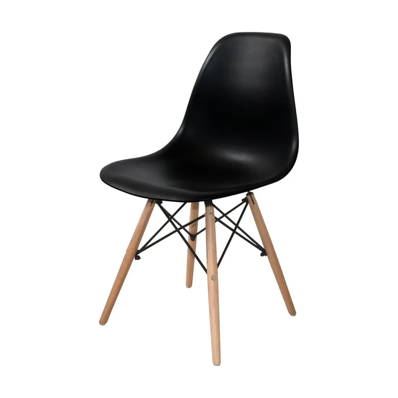 Silla con asiento y patas madera rectangulares