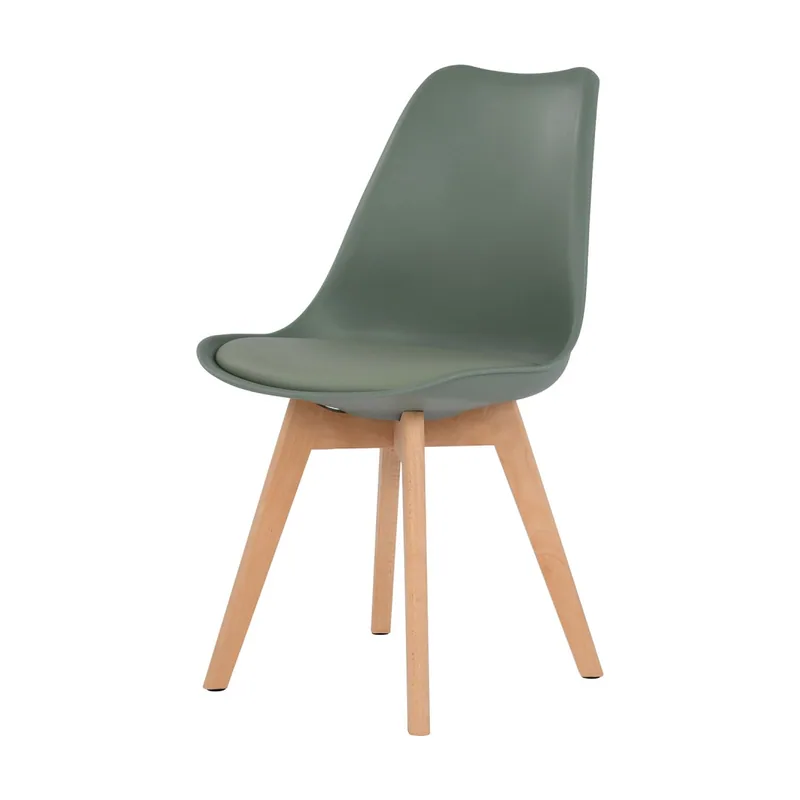 Silla patas rectangulares madera