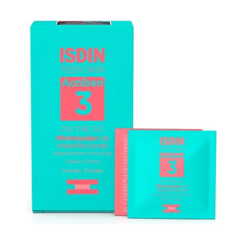 ISDIN ACNIBEN Teen Skin Minimizador de Imperfecciones 30 Toallitas