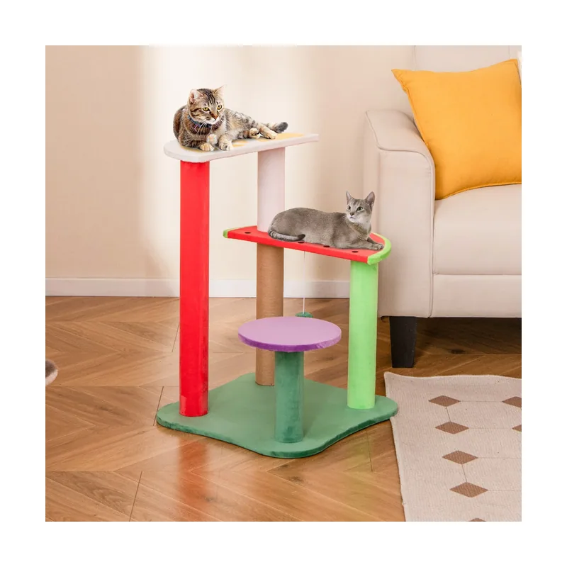 Árbol para Gatos de 69 cm 4 Niveles Torre Aesthetic Multinivel