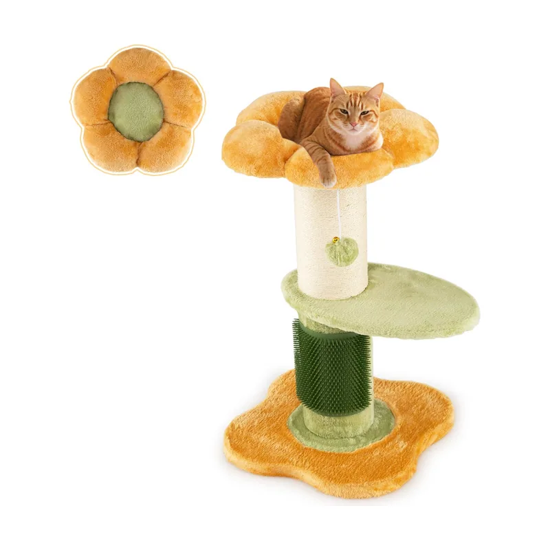 Árbol para Gatos con Flores Torre Pequeña
