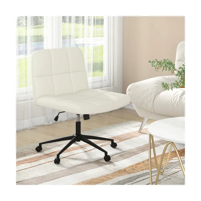 Silla de Oficina Tapizada en Cuero de PU