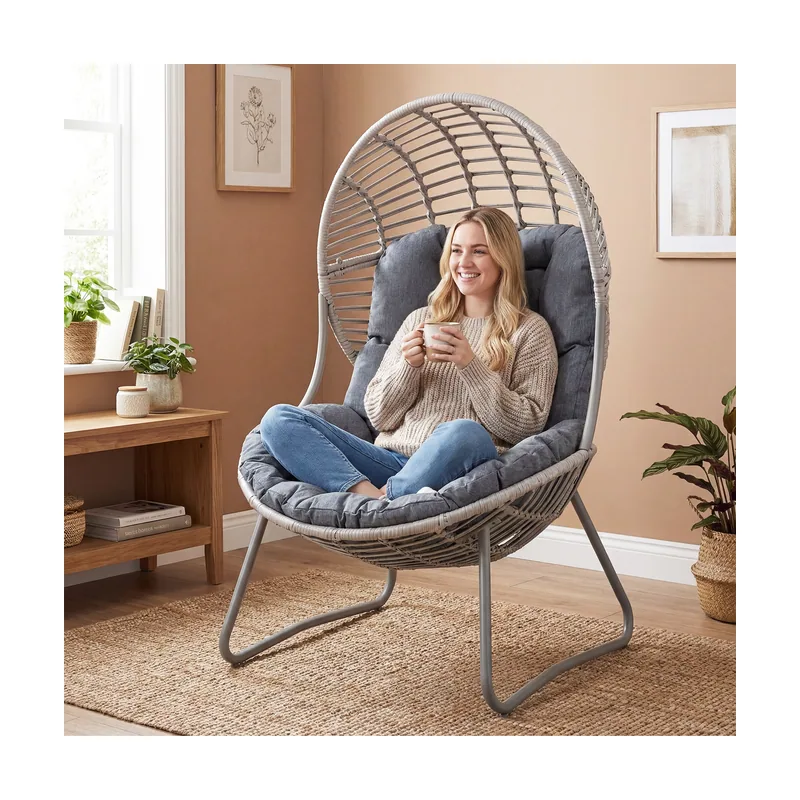 Sillón Huevo Grande con Cojín Desmontable