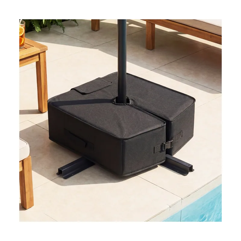 Bolsa Arena Pentagonal Base Sombrilla Impermeable Apertura Lateral Hebillas Asa
