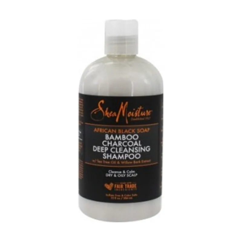 Moisture Black Soap Bamboo Charcoal Deep Cleansing Shampoo 384ml