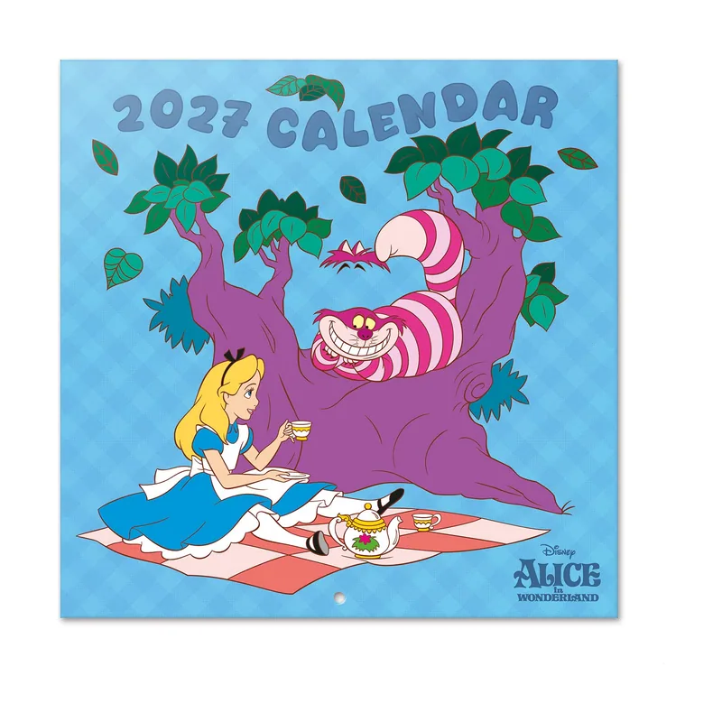 Disney Alicia en el País de las Maravillas Calendario 2027 Pared