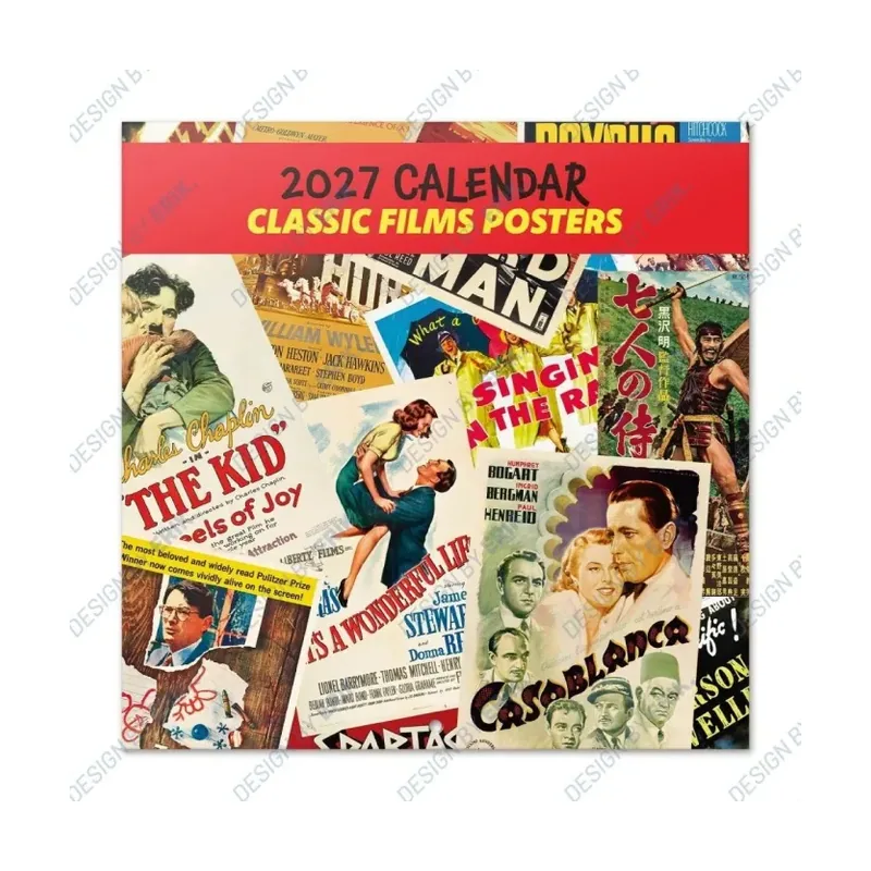 Calendario 2027 Pared Clásicos del Cine