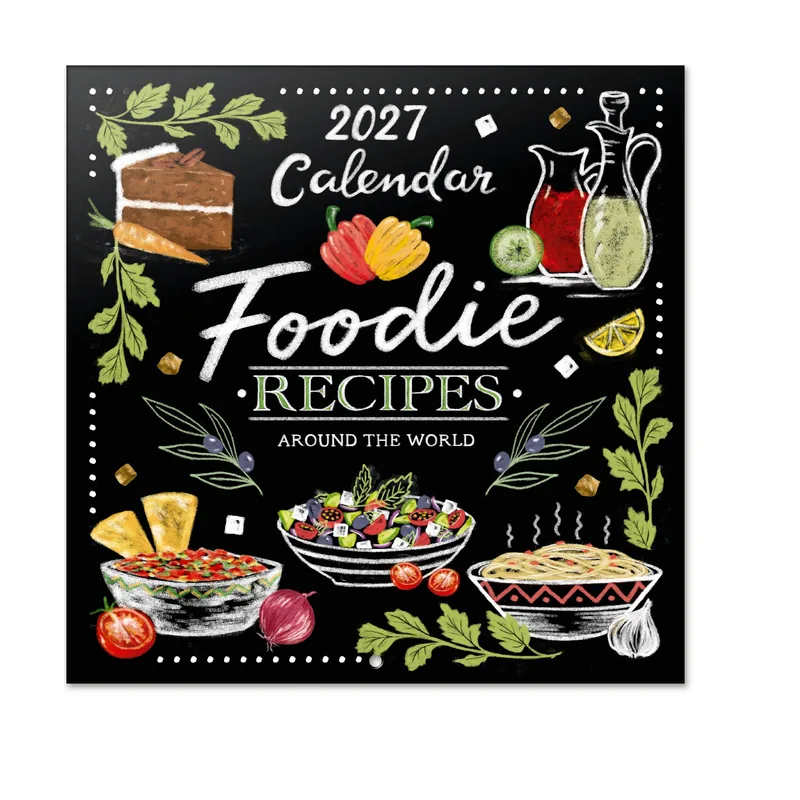 Calendario 2027 Pared Recetas Foodies
