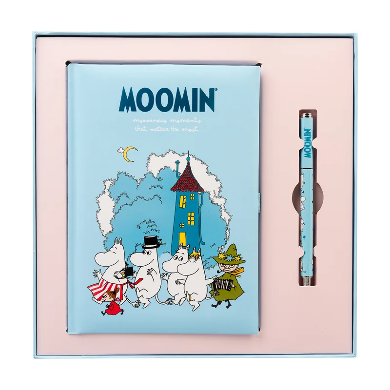 Moomin Cuaderno A5 punteado con Boligrafo