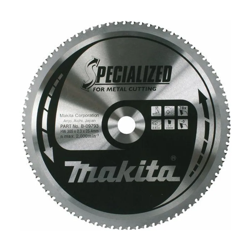 B-33467 Hoja de sierra circular especializada 305 x 254 mm 78 T Metal