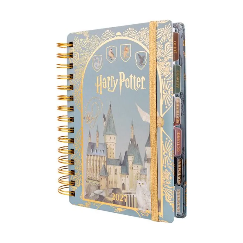 Agenda anual 2027 harry potter wire-o tapa extra con goma 140x200 d/p