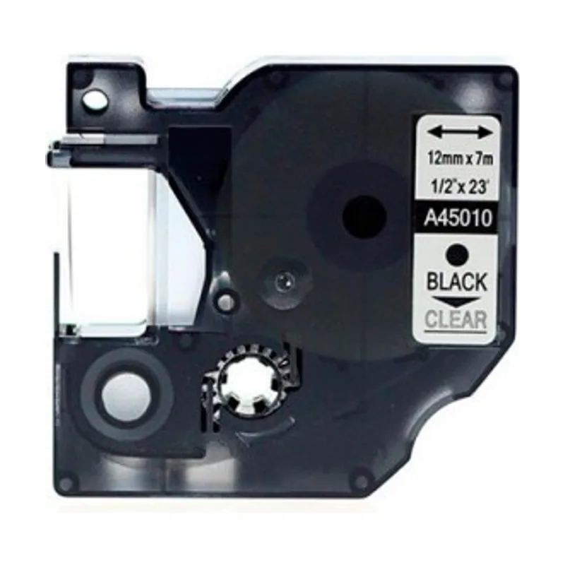D1 45010 Negro/Transparente Cinta rotuladora generica s0720500