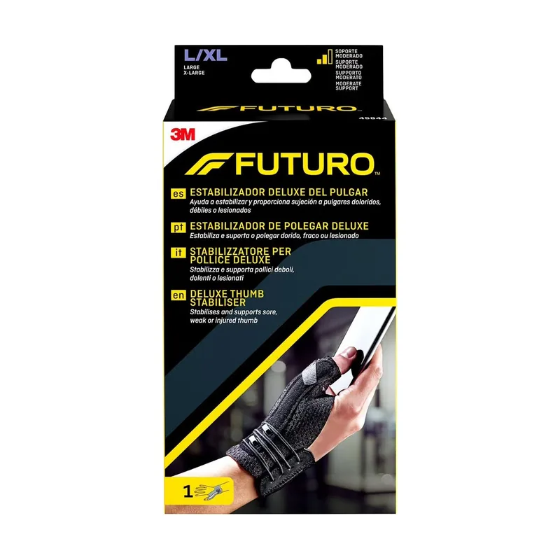 Futuro Muñequera Pulgar Negra L/XL.