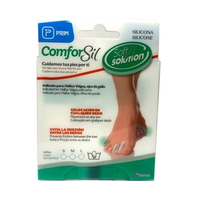 Comforsil Separador Dedos Extrafino Tipo Media Luna T.L Ref. Cc206L