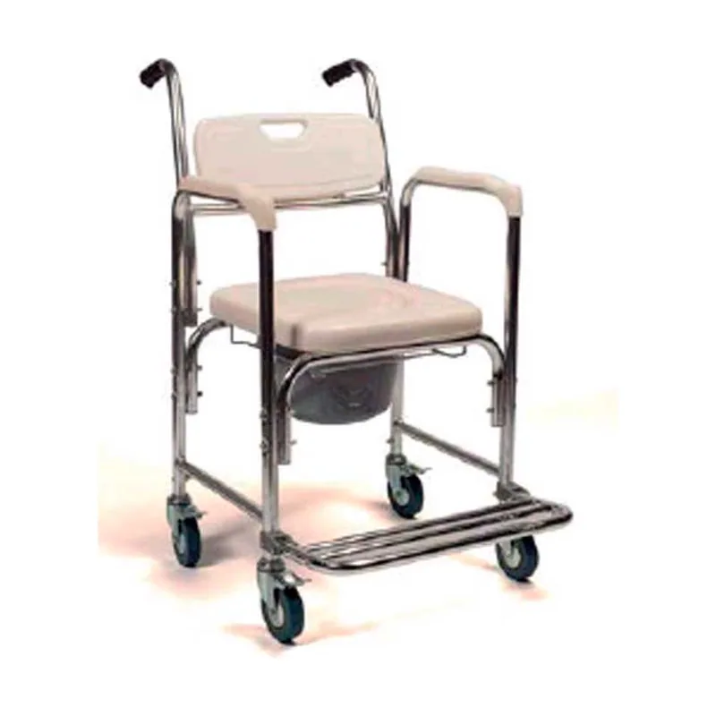Silla Ducha Wc Aluminio Pies Abatibles