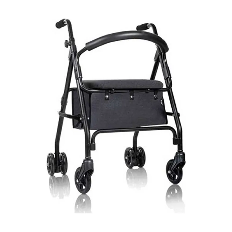 Rollator Aluminio Push Negro C/Asiento