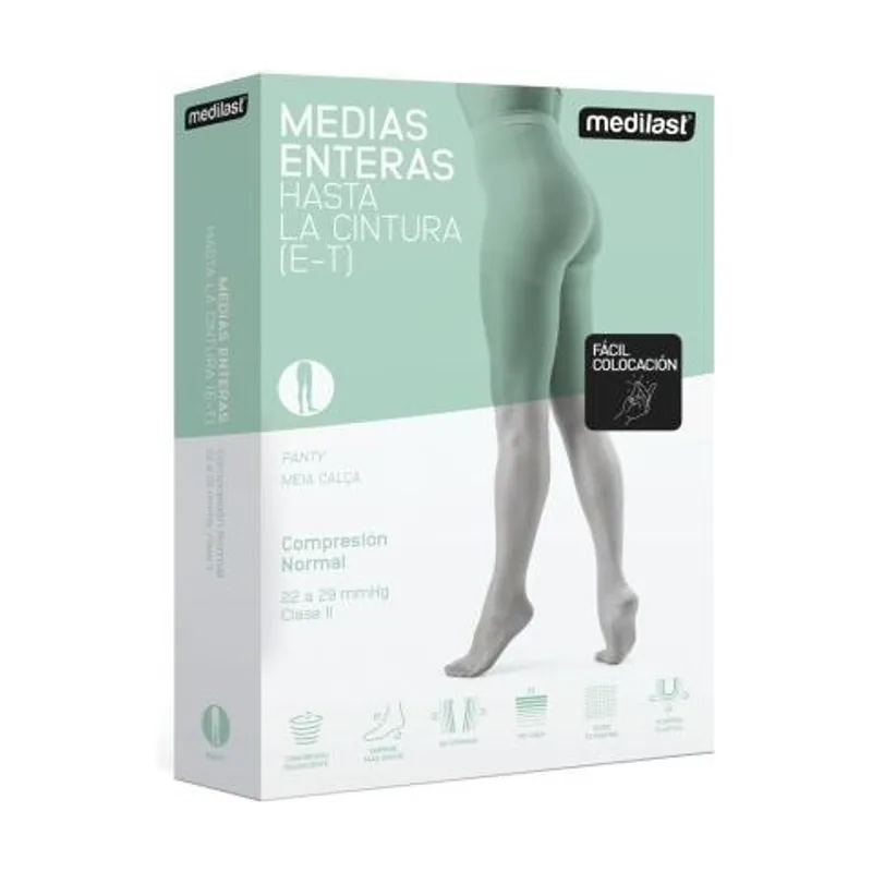 Compresión Normal Fácil Colocación Beige Talla L