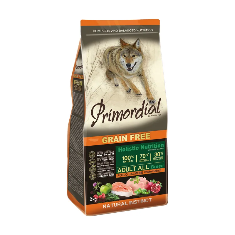 Pienso Grain Free para Perros Adultos de Pollo y Salmón 12 kg