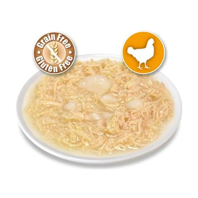 Comida Húmeda de Pollo en Salsa con Palito de Cangrejo para Gatos 80 GR