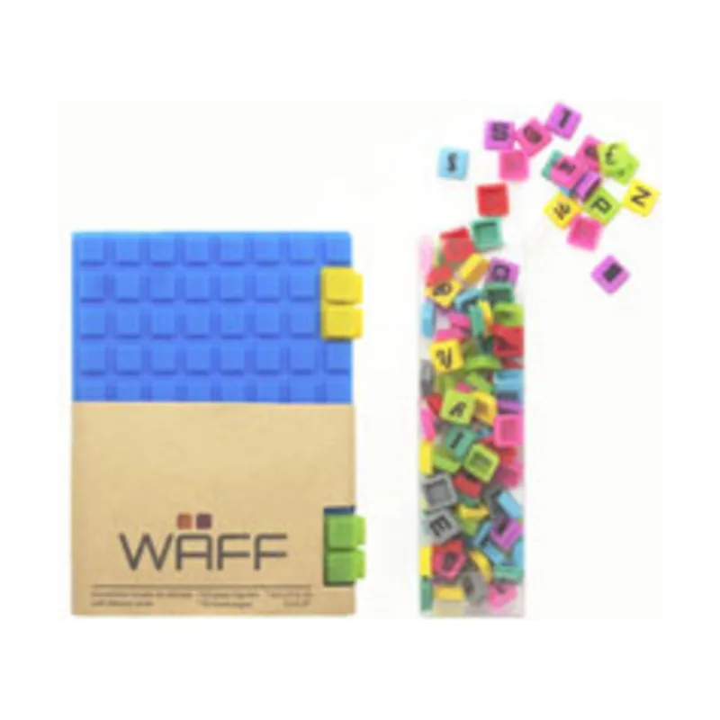 Combo S Azul/Blue Libreta Waff + Letras