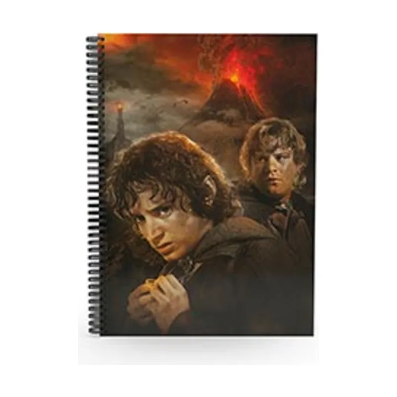 Libreta Efecto 3D Frodo y Sam El Señor De Los Anillos