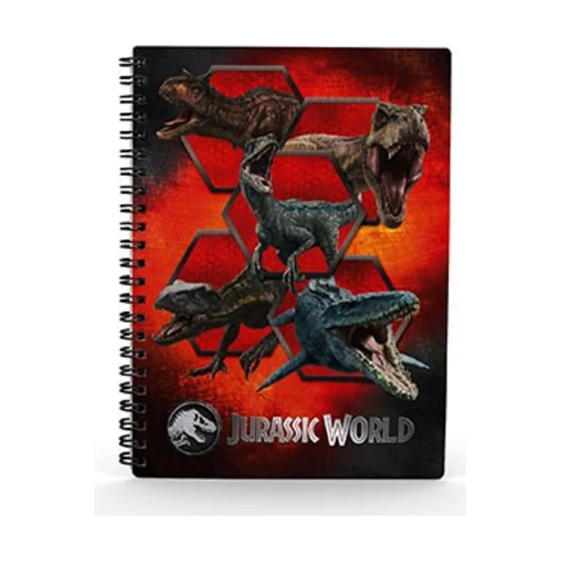 Libreta Efecto 3D Carnivorous Jurassic World