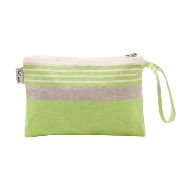 Neceser Playa Ibiza Pistacho-Blanco-Gris