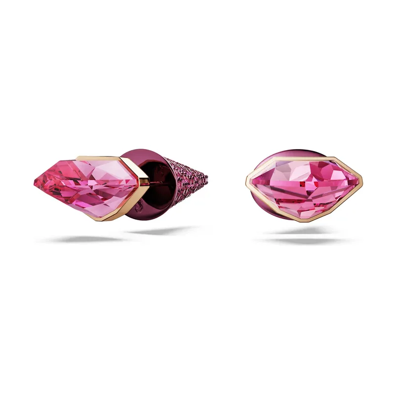 Lucent Pavé Spike Pendientes de tuerca con acabado metálico mixto, tamaño de 0,9 x 3,4 cm, rosa, 0,9 x 3,4 cm, cristal, 0.9 cm x 3.4 cm, Cristal, Crystal 5680712
