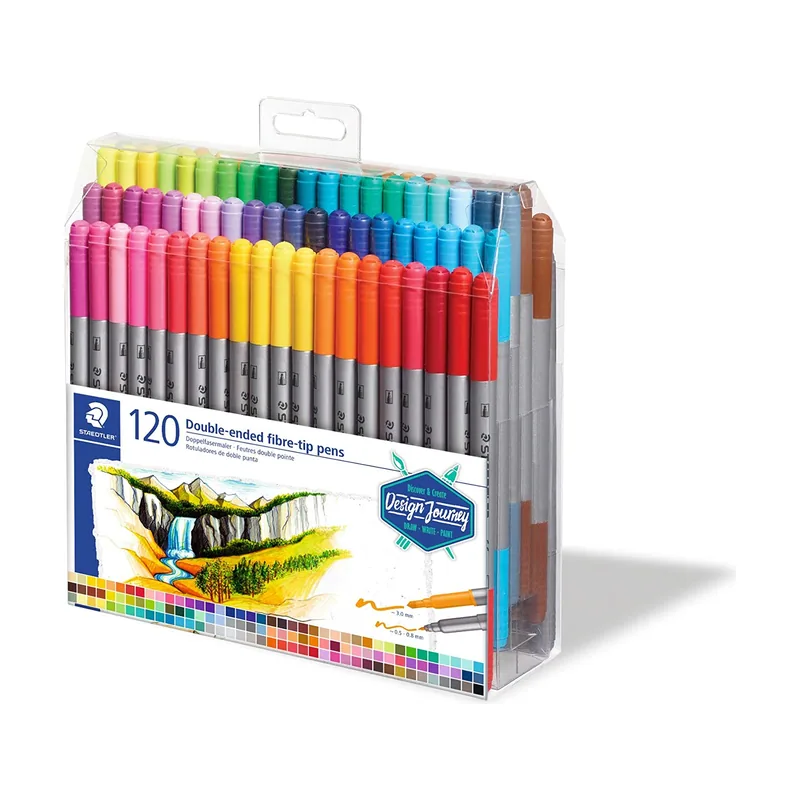 Design Journey 3200 TB120. Rotuladores para lettering de doble punta. Caja