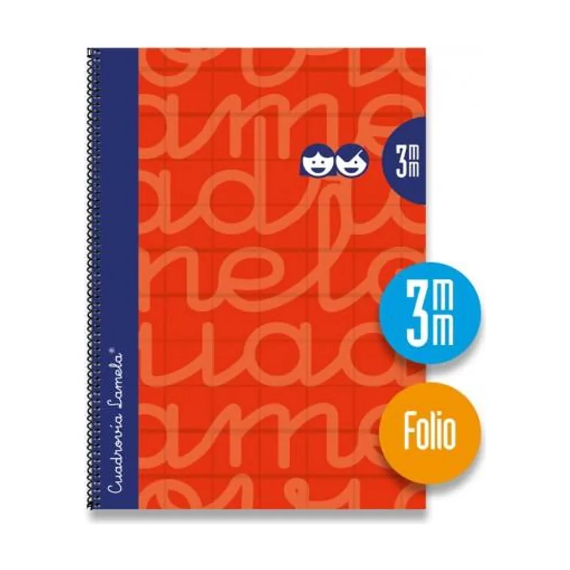 Cuaderno espiral 80h folio 90gr cuadrovía