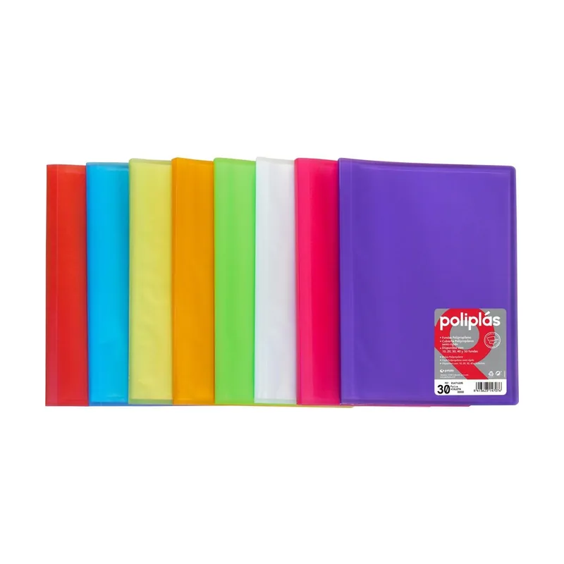 Carpeta con Fundas Rojo