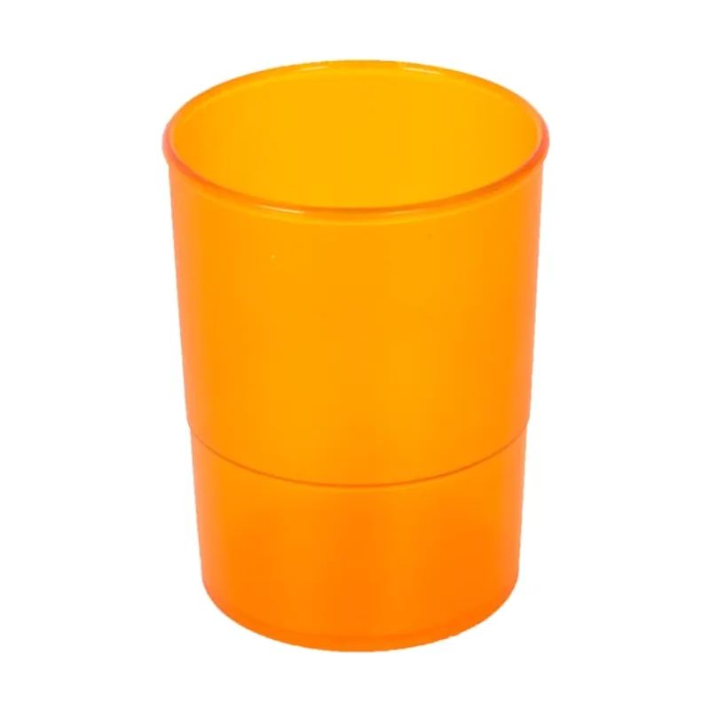 Porta lapices plastico redondo traslucido