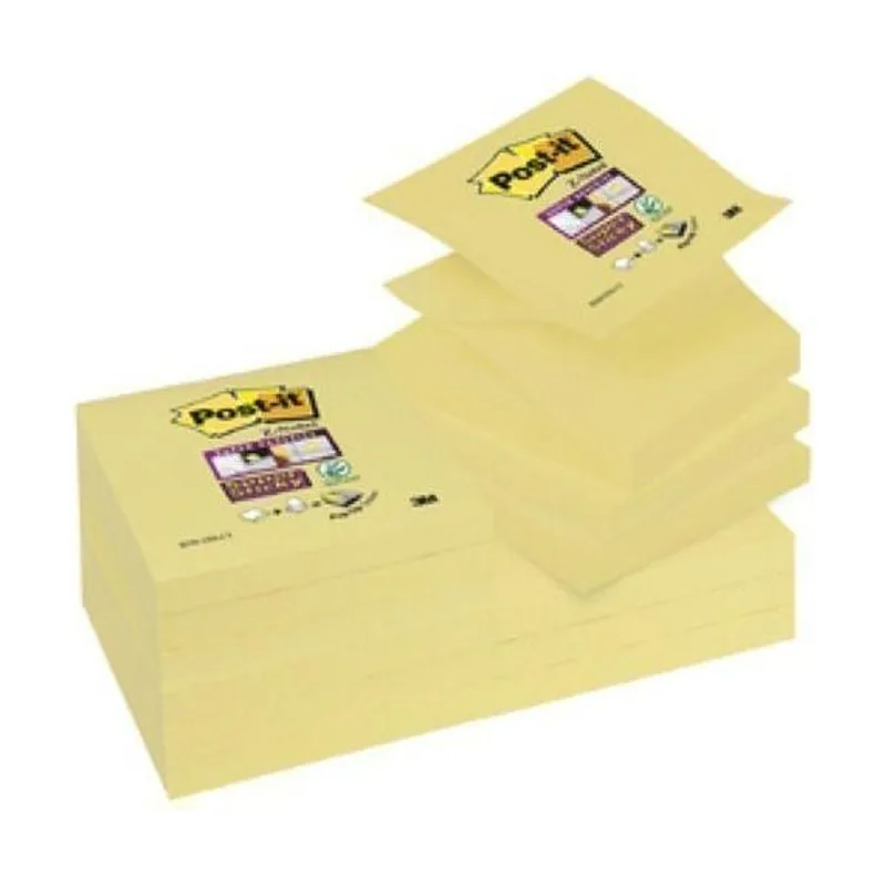 Blocs z-notas 100 hojas canary yellow 76x76 pack 12