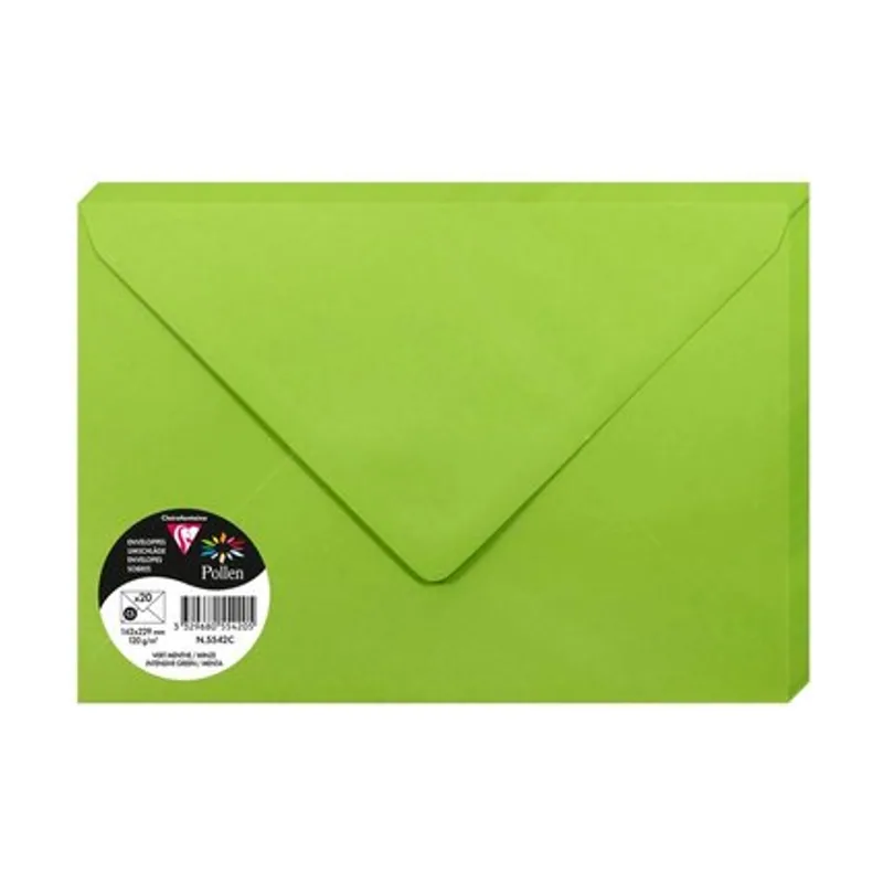 5542C sobre C5 162 x 229 mm Verde 20 piezas
