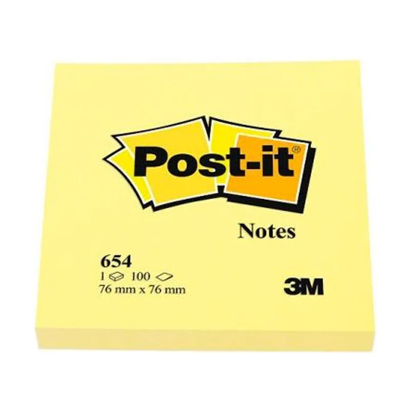 Bloc de notas adhesivas quita y pon 76x76mm pack promocional 24+12