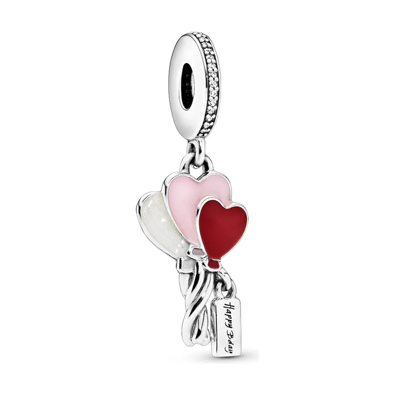 Dia de la Madre Charms Globos de Corazón 798076CZ
