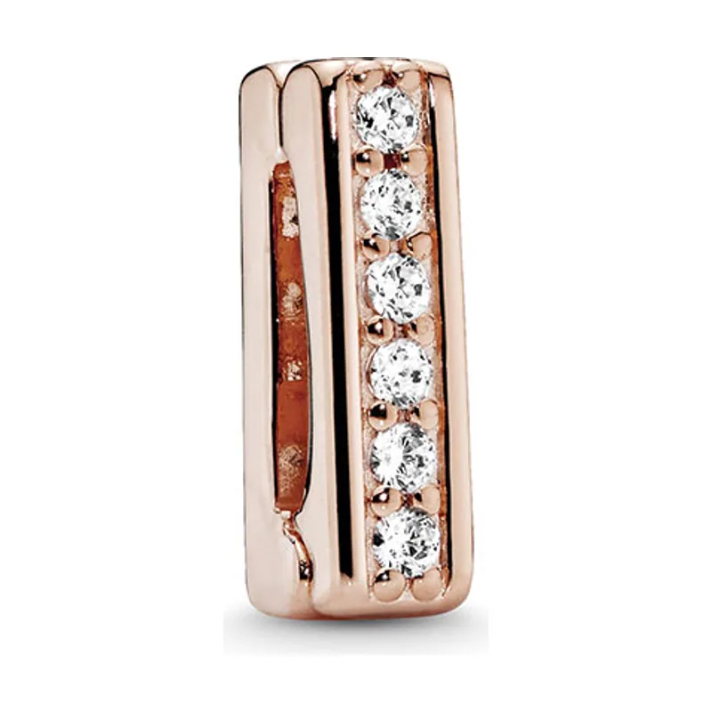 Rose Charm Clip Brillante 787633CZ