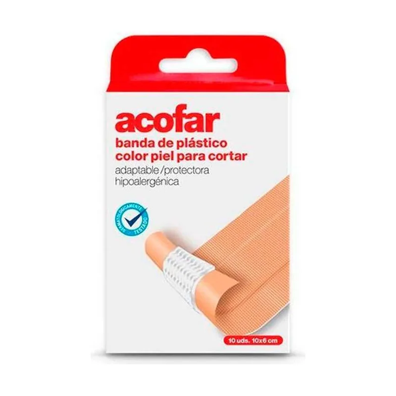 Banda De Plastico Color Piel Para Cortar 10 uds 10X6 Cm