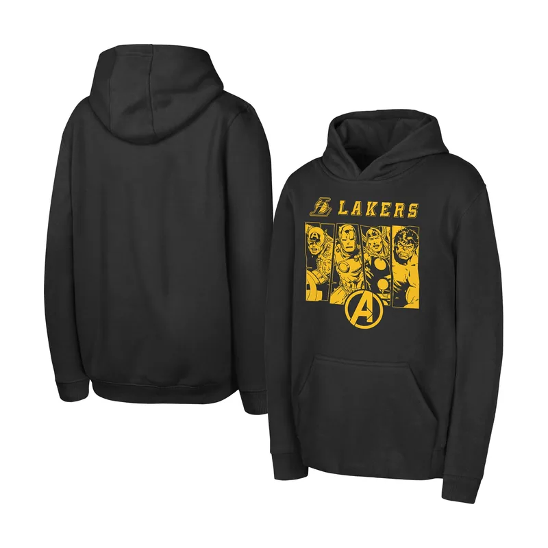 Sudadera con capucha NBA x Marvel de los Los Angeles Lakers juvenil
