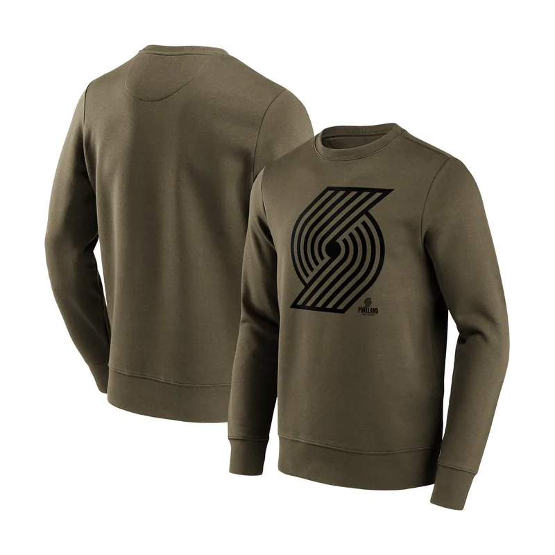 Sudadera con cuello redondo Portland Trail Blazers Branded Fashion Preferred Logo para hombre