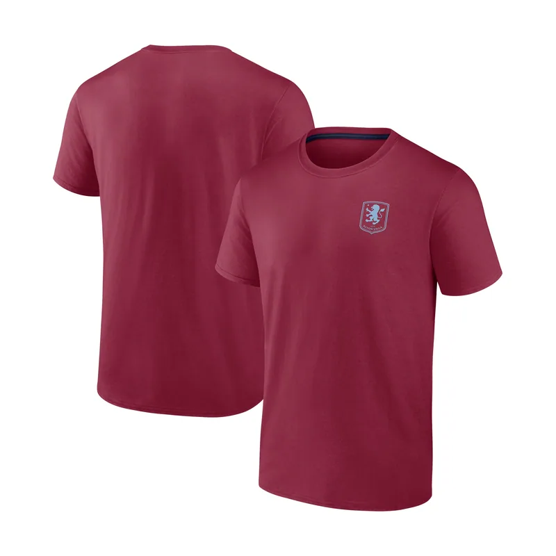 Camiseta con Escudo Pequeño Aston Villa Essentials para hombre - Burdeos