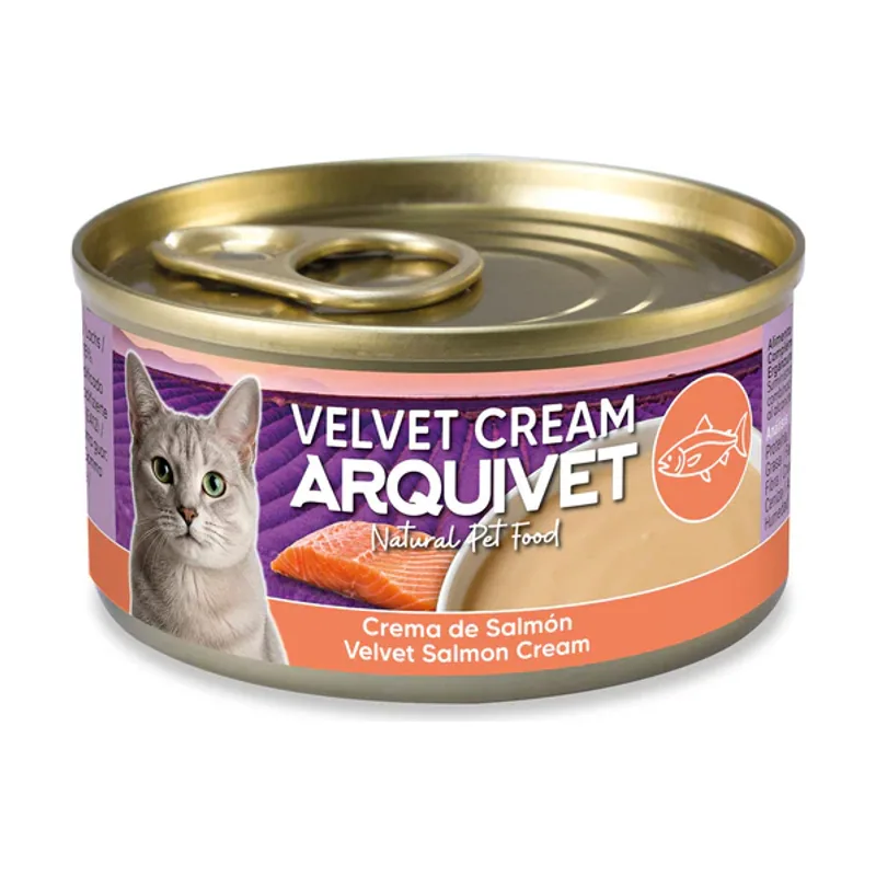 Comida Húmeda Cream Velvet Crema de Salmon para Gatos 80 GR